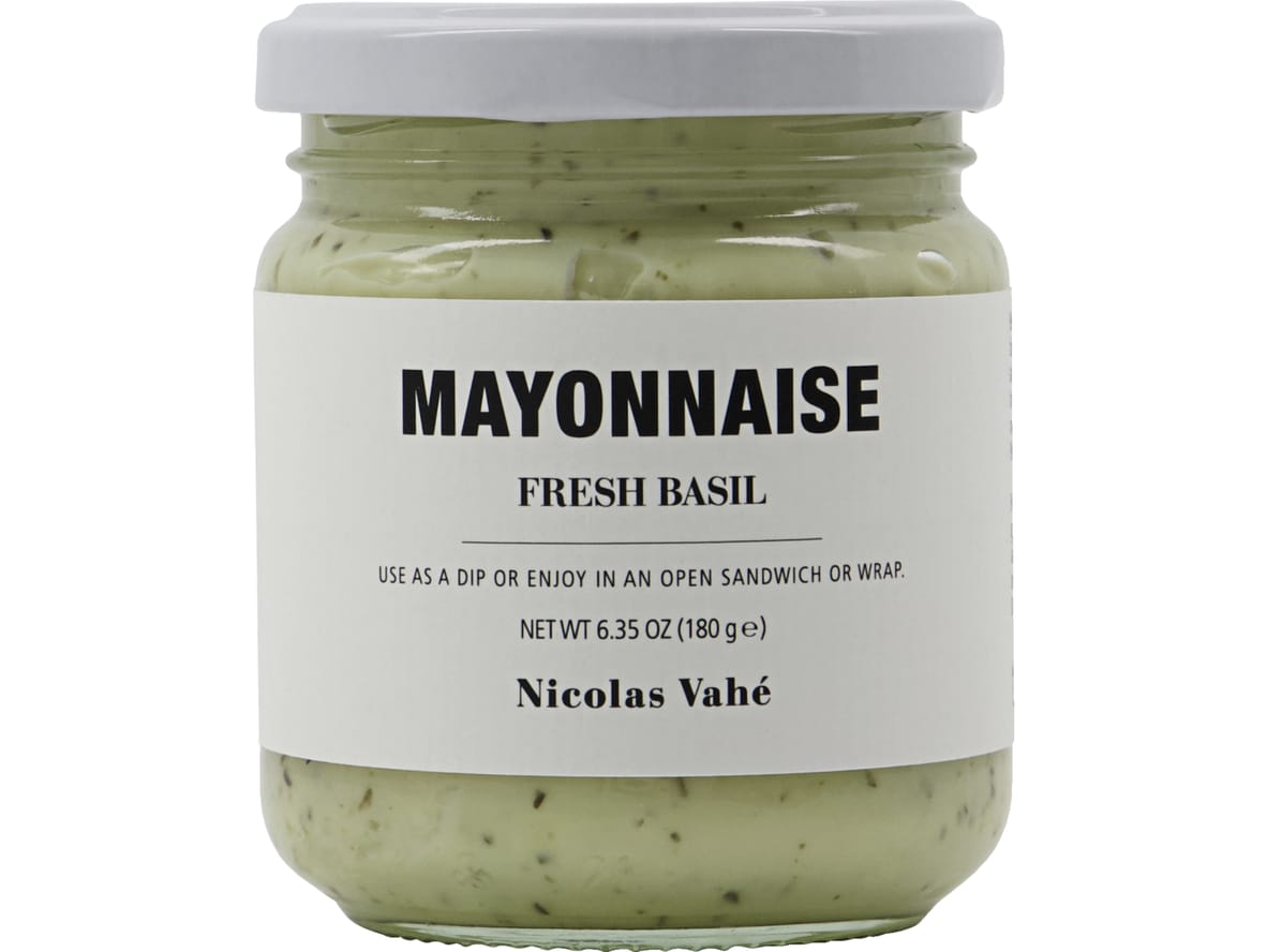 Produktfoto för Nicolas Vahé - Mayonnaise - Majonnäs - Fresh Basil - 180 g