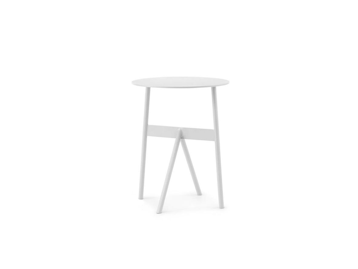 Produktfoto för Normann Copenhagen - Stock bord - Sidobord - White - H46 x D37,5 x Ø37 cm