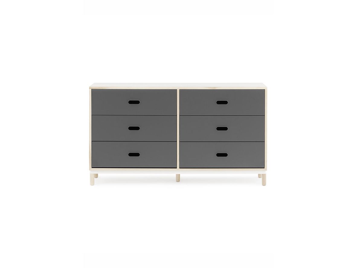 Normann Copenhagen - Kabino Dresser - Byrå - Grey / 6 drawers - L: 146,5 x D: 41 x H: 83 cm