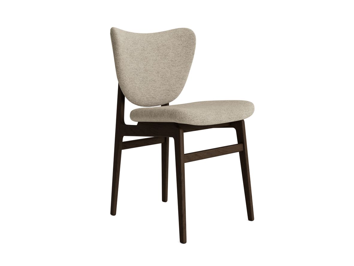 NORR11 - Elephant Chair - Fuld polstring - Matstol - Stel: Dark smoked / Barnum - Barnum Col 3 - W47 x D53 x H80,5 x SH45,5 cm