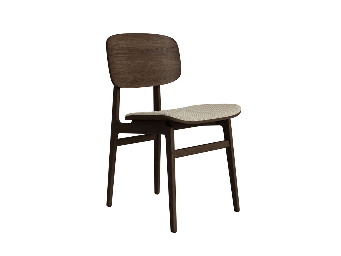 NORR11 - NY11 chair - Matstol - Stel: Dark Smoked / Polstring: Hallingdal 65 - Hallingdal 65 - 220 - W45,5 x D52 x H78 x SH45,5 cm
