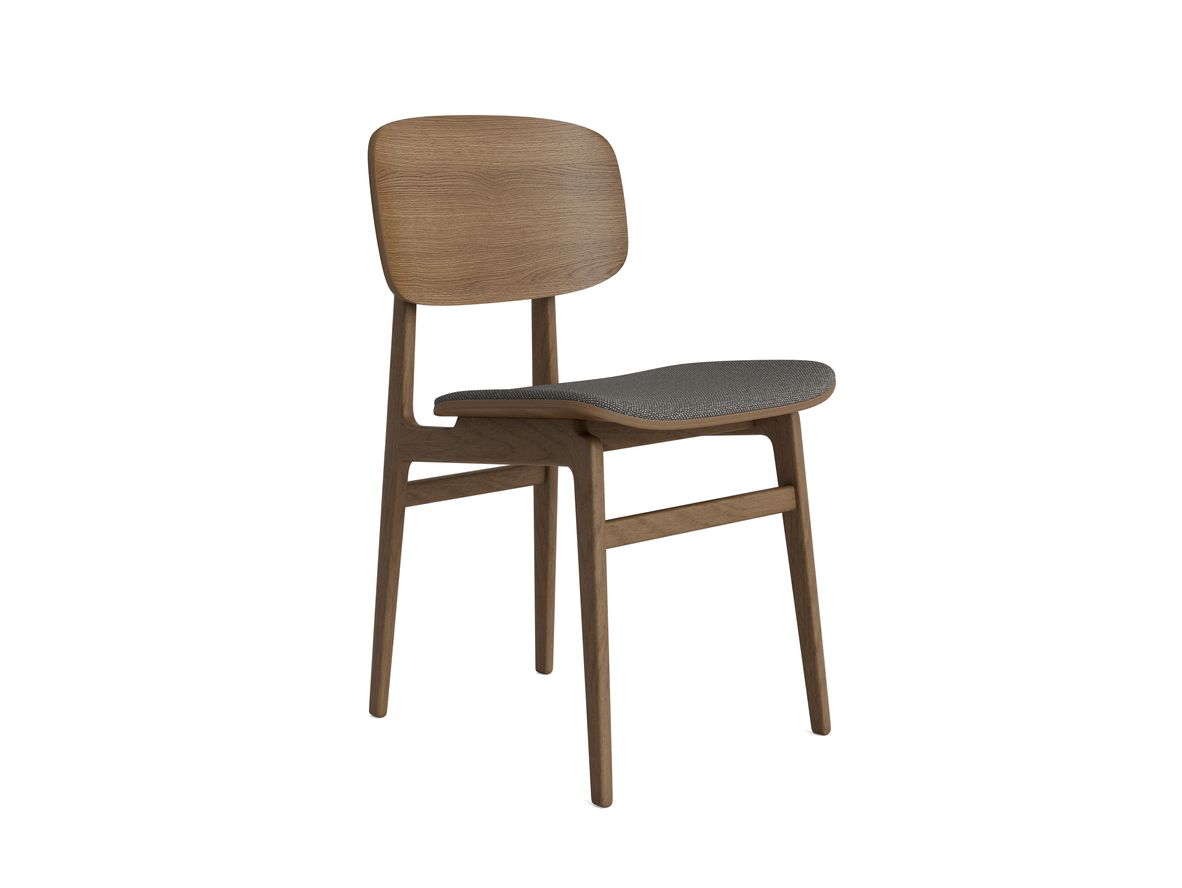NORR11 - NY11 chair - Matstol - Stel: Light Smoked / Polstring: Hallingdal 65 - Hallingdal 65 - 368 - W45,5 x D52 x H78 x SH45,5 cm