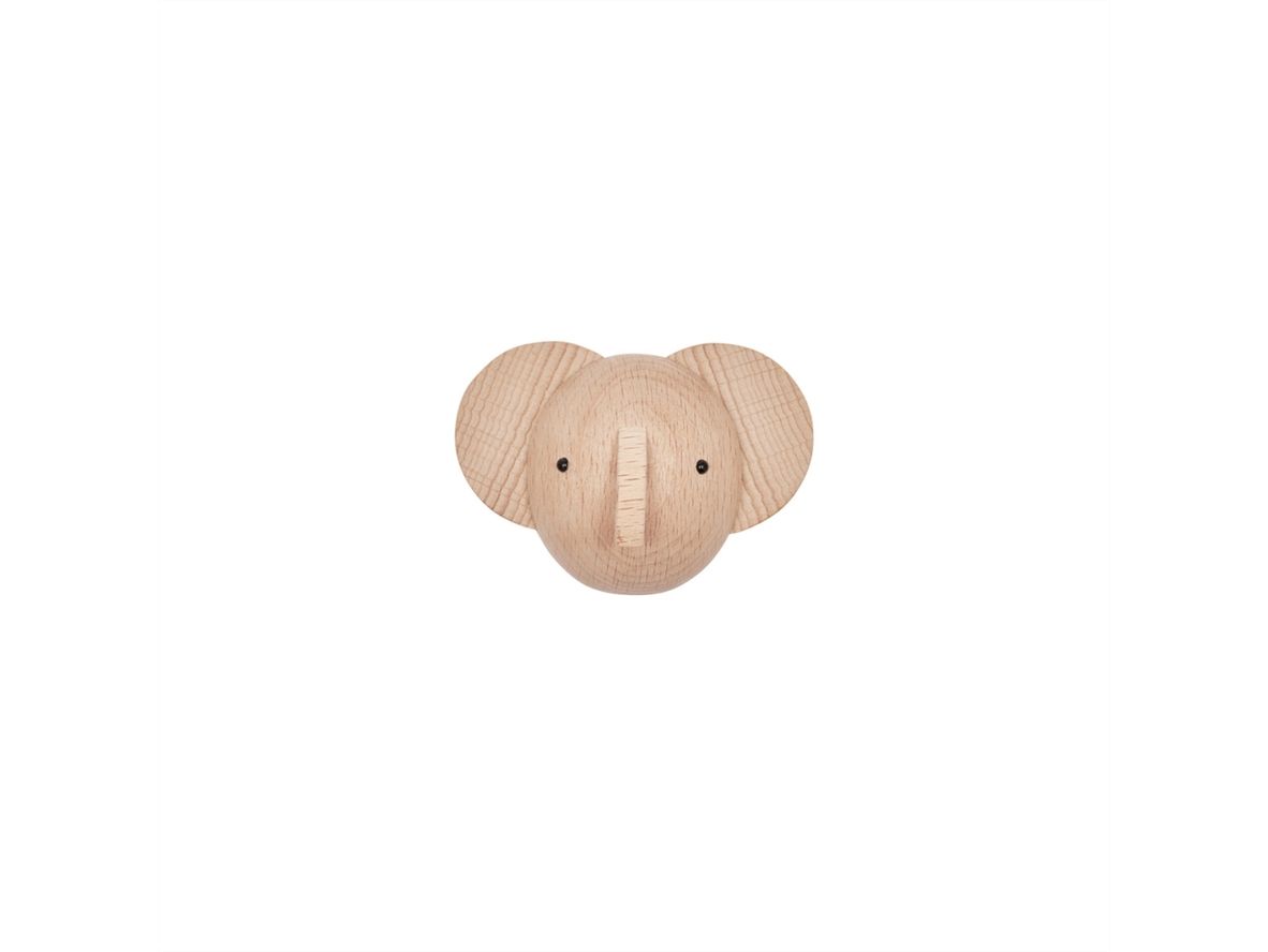 Image of OYOY MINI - Mini Hook - Animals - Barnkrubban för barn - Elefant - H4,5 x L4,5 x W6 cm