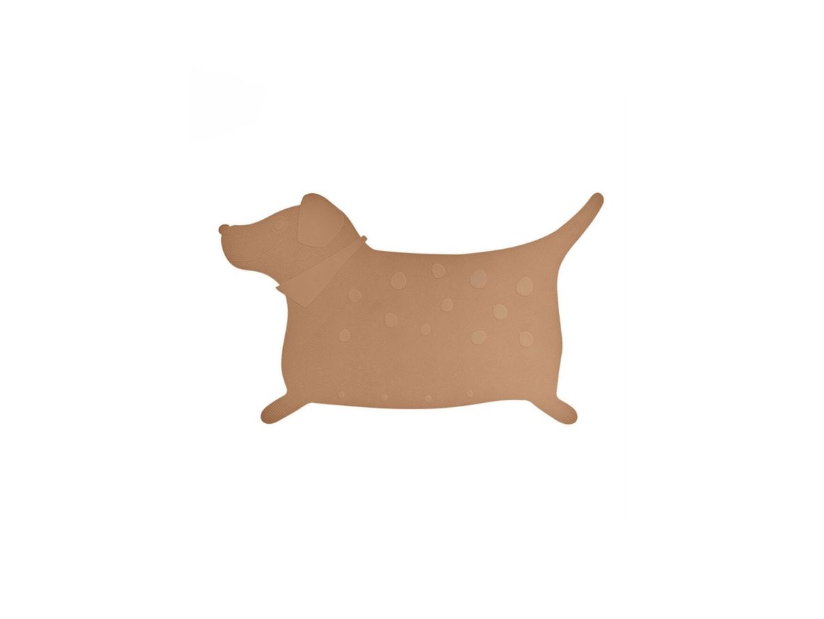 Produktfoto för OYOY MINI - Bath Mat Hunsi Dog - Badmatta - 302 Camel - H0,25 x L57,5 x W35,5 cm