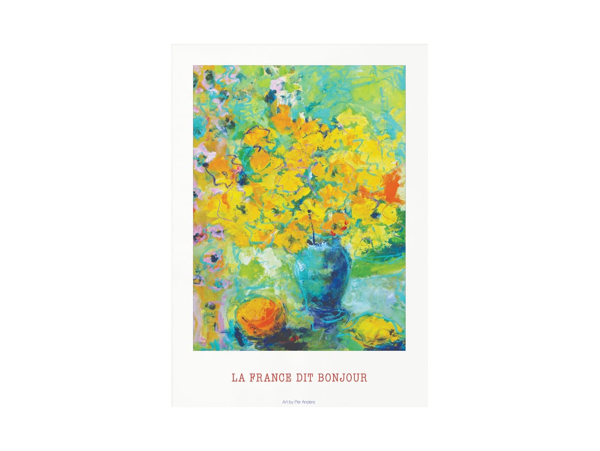 Peléton - La France dit bonjour Poster - Affisch - No Frame - 30x40 cm