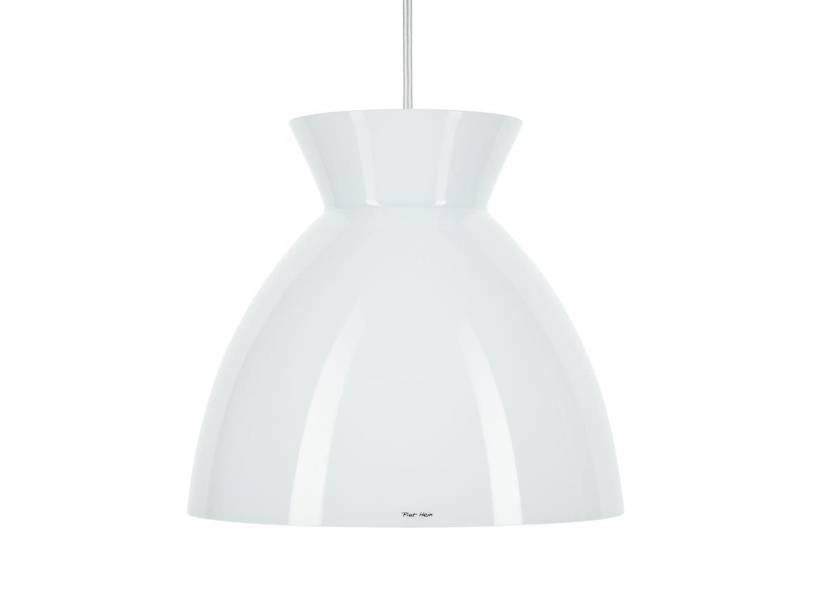 Piet Hein – Bikube  – Hängsmycke – BIKUBE 290P – OPAL (E27 40W) – HVID ledning 3m – H26 x W29 D29 cm