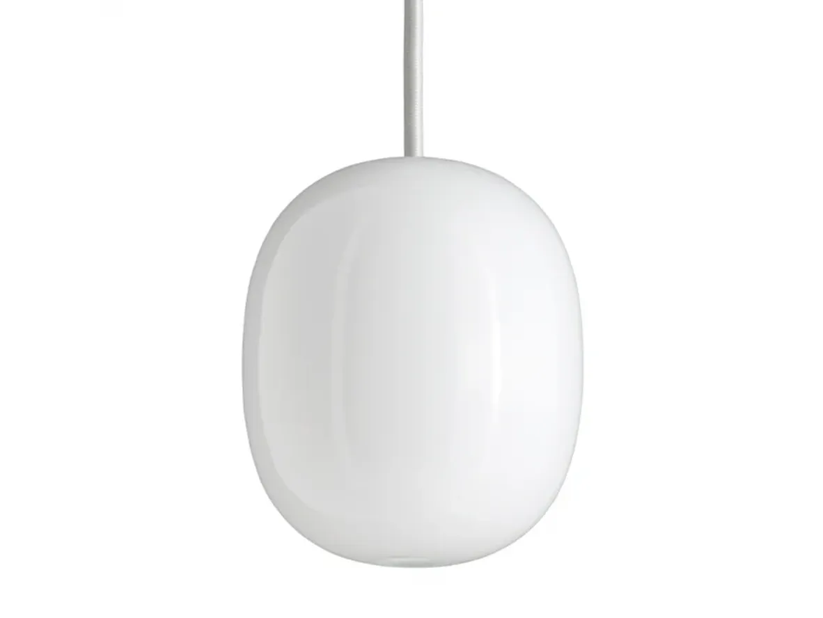 Piet Hein – SuperÆg 300p – Opal (e27 105w) –  – Hängsmycke – SUPERÆG 300P – OPAL (E27 105W) – HVID ledning 3m – H30 x W25 D25 cm