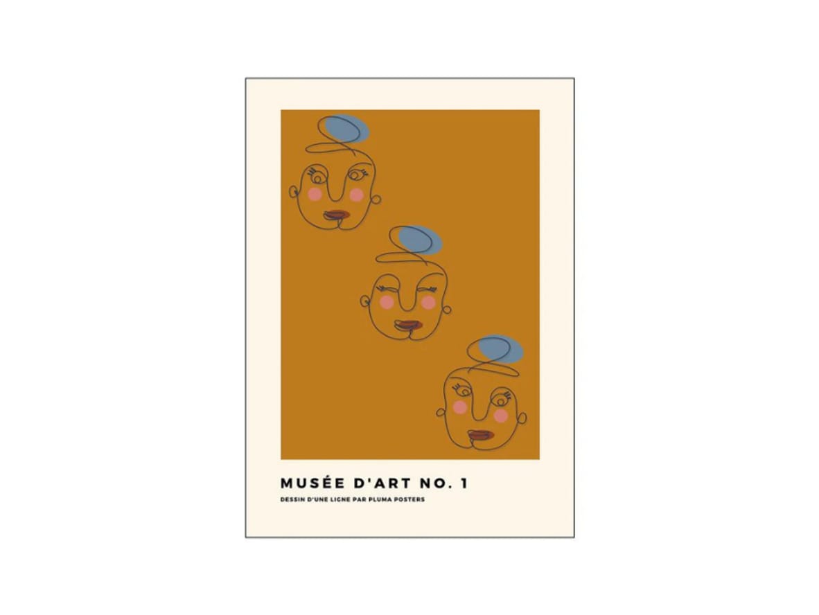 Poster & Frame - Musée D'Art No. 1 - Pluma Posters - Affisch - Musée D'Art No. 1 - A3