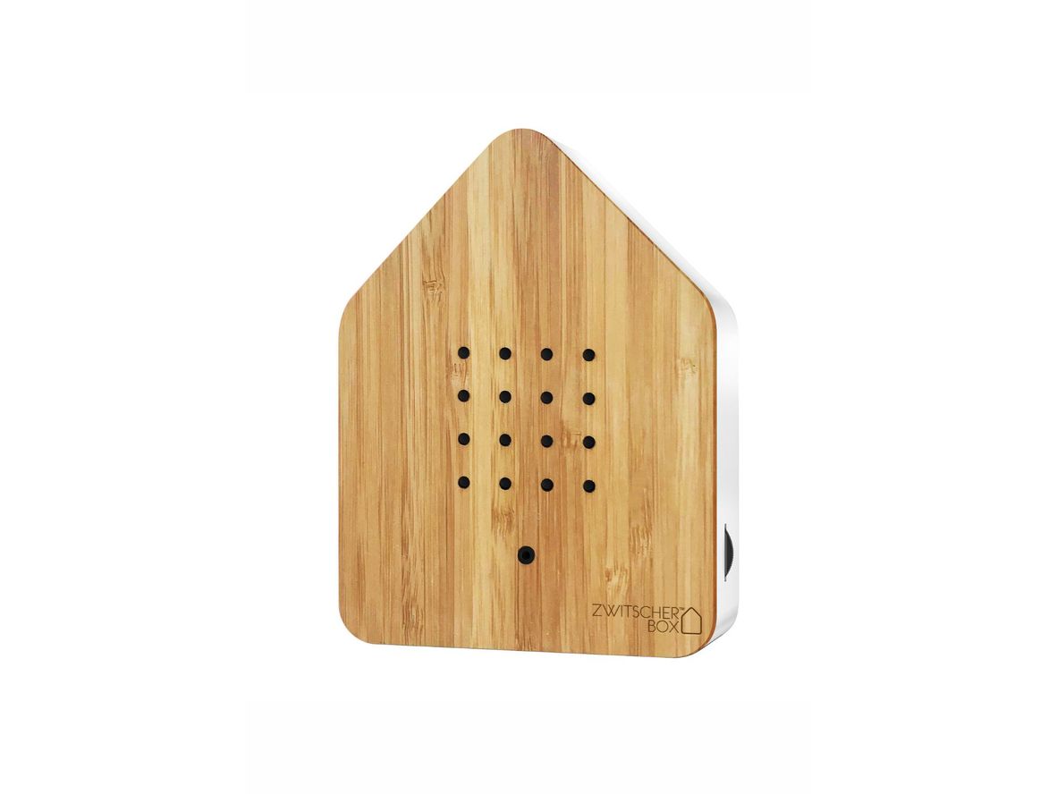 Produktfoto för Relaxound - Zwitcherbox Classic - Soundbox - Nature, bamboo - W11 x H14,5 x D3,5 cm