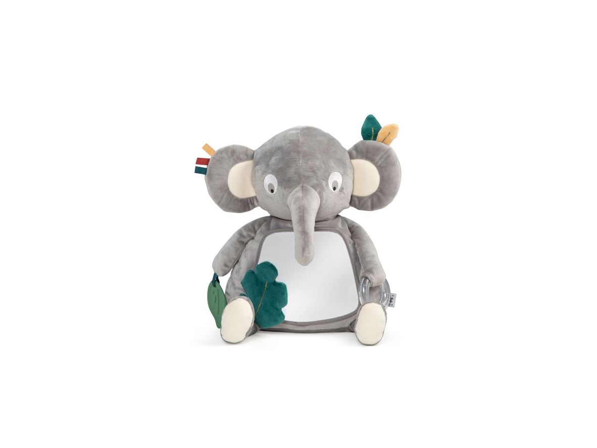 Sebra - Activity Toy - Finley The Elephant - Leksaker - Grey - H31 x L14 x W23 cm