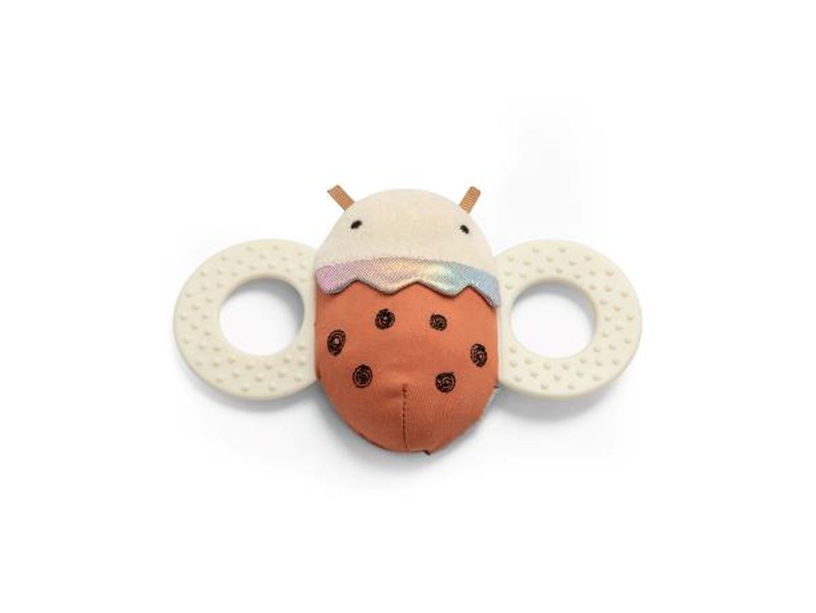 Produktfoto för Sebra - Activity Rattle with Mirror Ladybug Luca - Rangle - Ladybug Luca - L13 x B10 x H2 cm