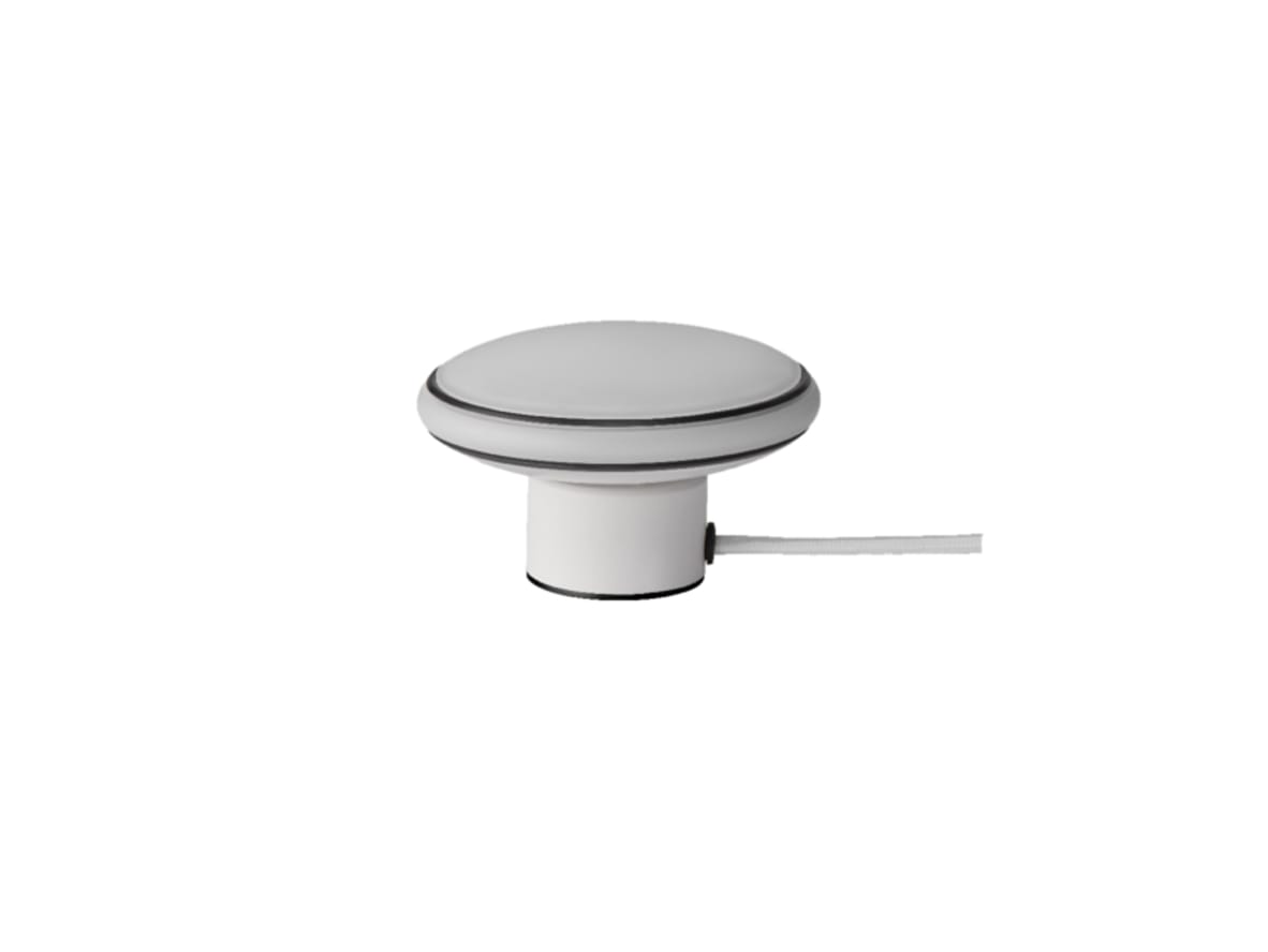Shadelights – ØS1 Table lamp mini with node – Bordslampa – White / Black – H8 x W13 x D13 cm