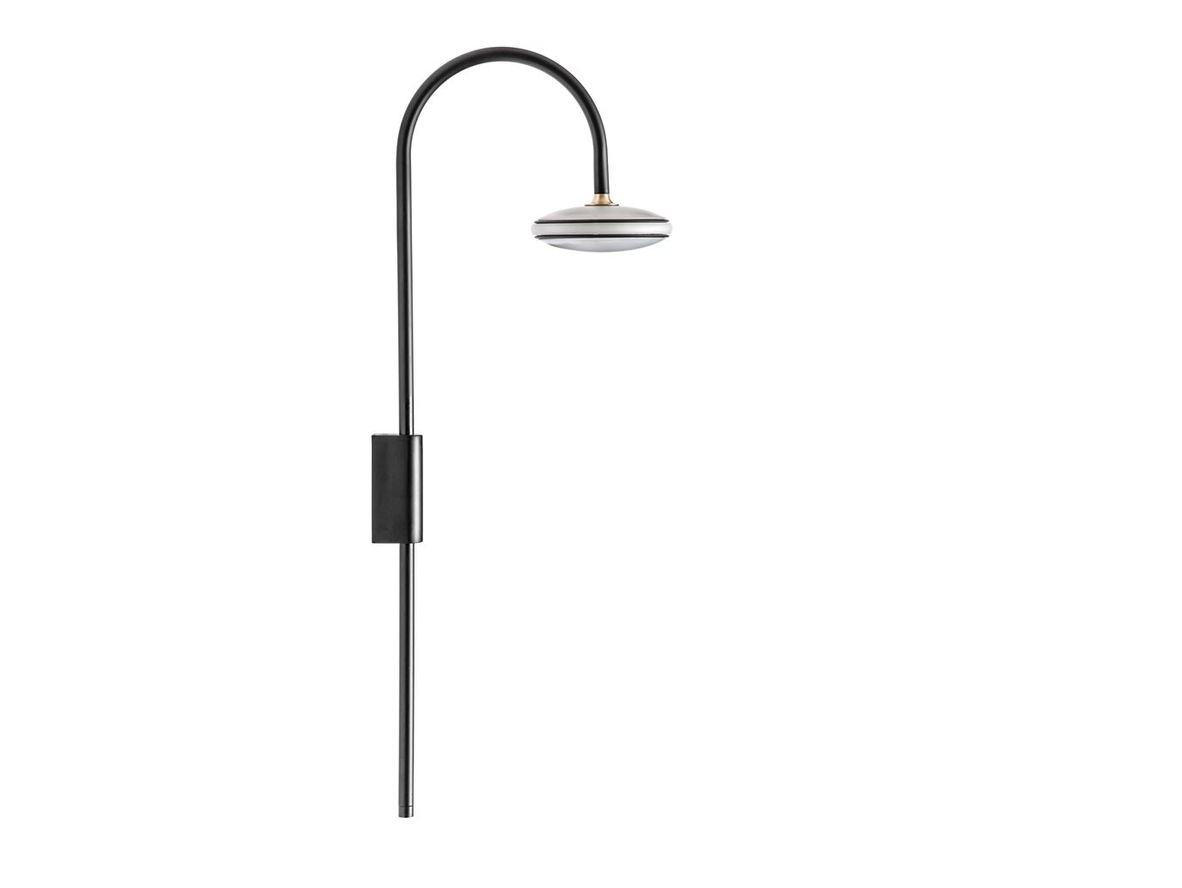 Shadelights – ØS1 Swan lamp with node – Vägglampa – Black / Black – H70 x W13 x D22 cm