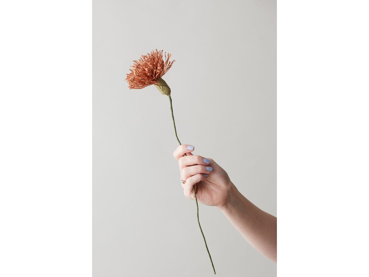 Produktfoto för Studio About - Paper Flower, Chrysanthemum - Paper Flowers - Dark Ochre - 4,2 cm