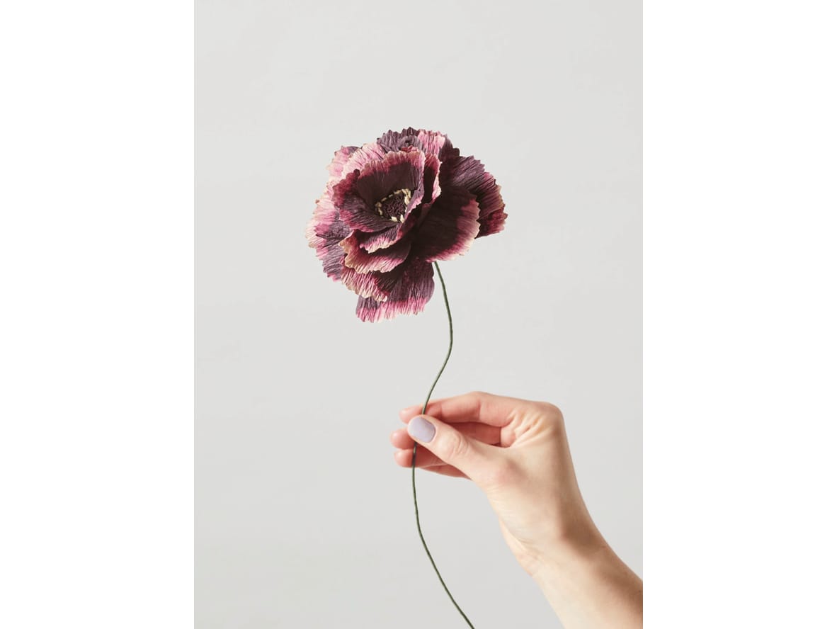 Produktfoto för Studio About - Paper Flower, Peony - Paper Flowers - Aubergine - Ø 120mm