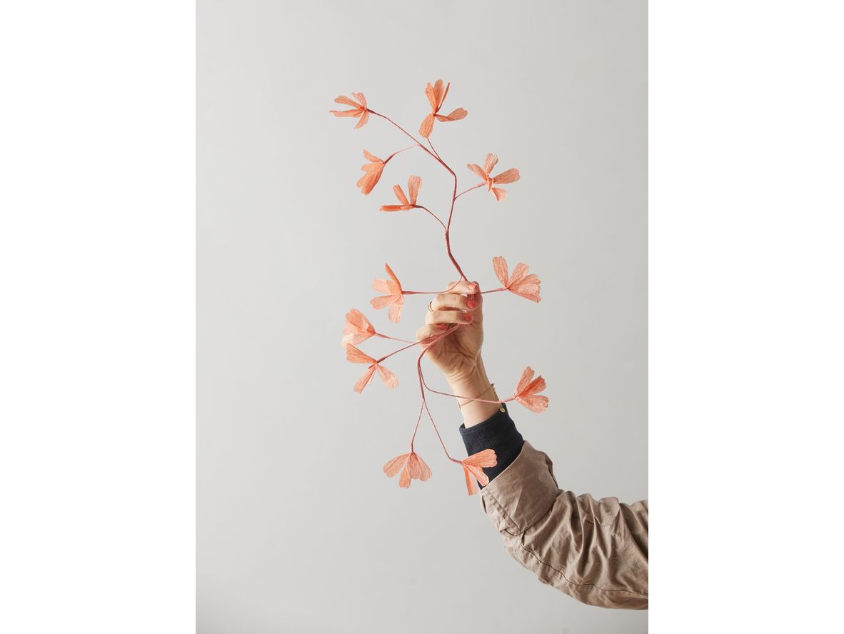 Produktfoto för Studio About - Paper Flower - Branch Grande - Paper Flowers - Peach - L62 cm