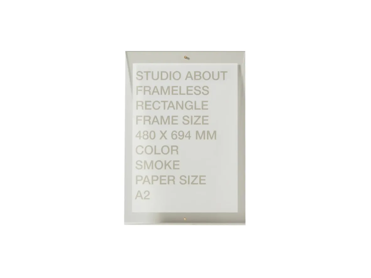 Image of Studio About - Frameless - A2 - Ramar - FRAMELESS, A2, RECTANGLE, SMOKE - A2