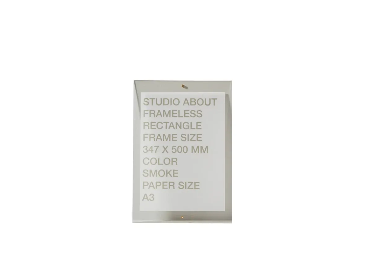 Produktfoto för Studio About - Frameless - A3 - Ramar - FRAMELESS, A3, RECTANGLE, SMOKE - A3