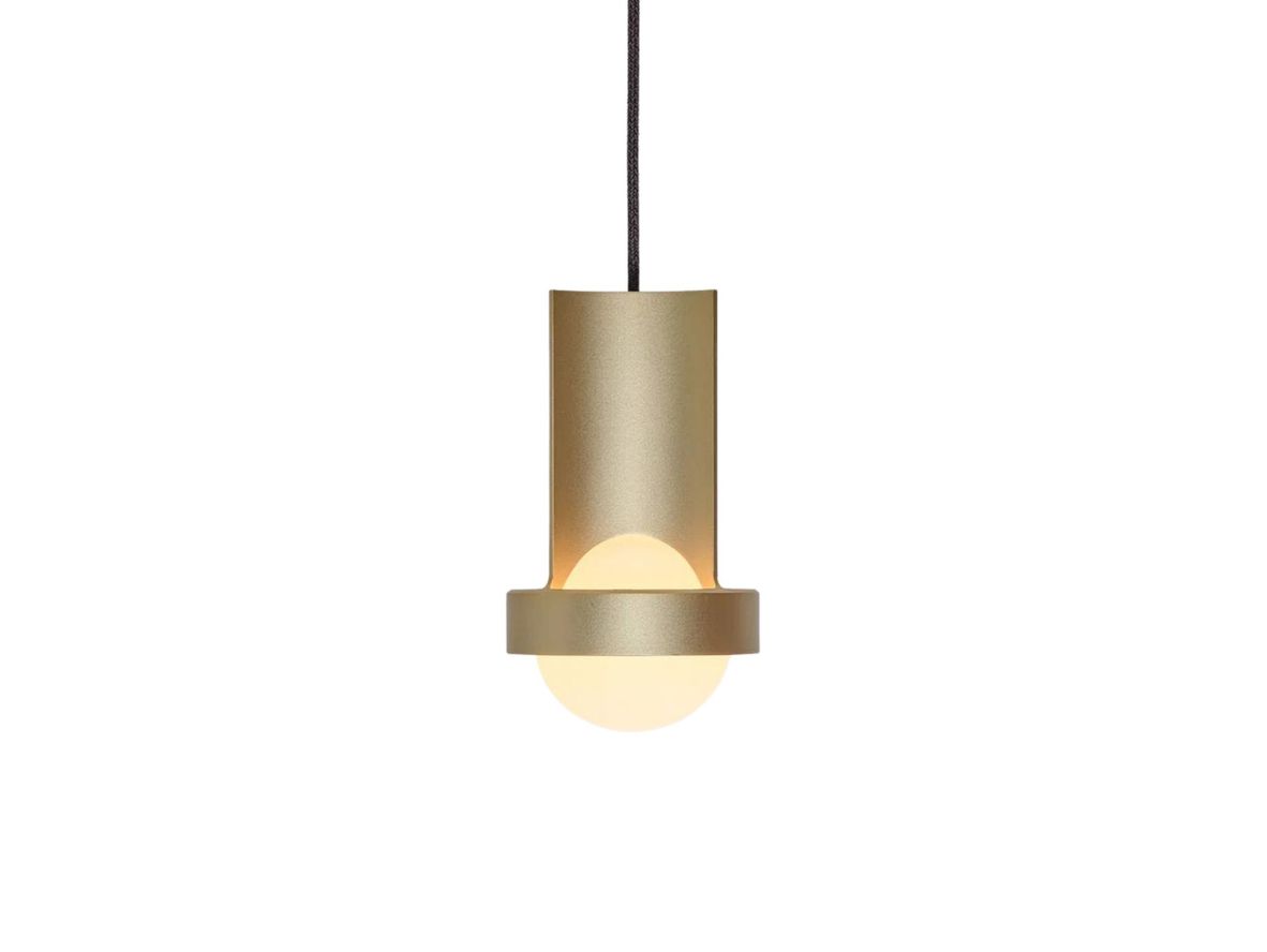 Tala – Loop Single Pendant + Sphere III – Hängande lampa – Gold – D12,5 x H21,7 cm