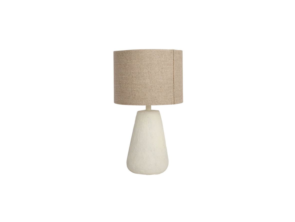 Watt & Veke – Cora – Bordslampa – White/Natural – H35 cm. Base: H28 x D12 cm. Shade: D20 cm.