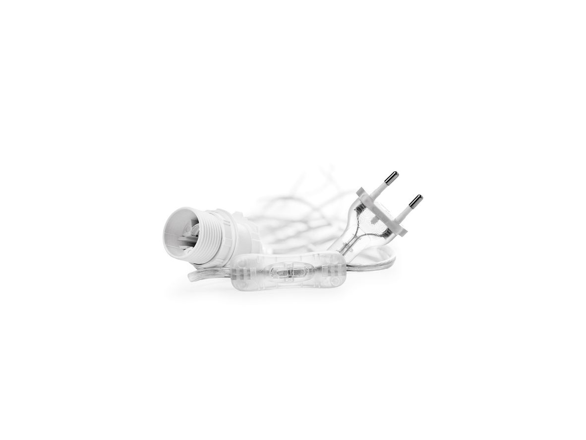 Watt & Veke – Cable 5m Transparent With Switch – Kabel – Transparent – 5 m