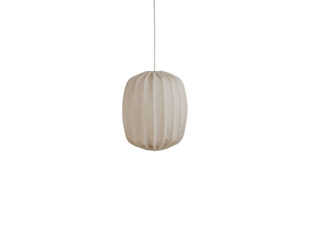 Watt & Veke – Prisma Pendant Linen – Hängande lampa – Natural – D35 cm – H40 x D35 cm