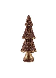 Christmas tree cone - Burgundy/Gold (Slutsålt)