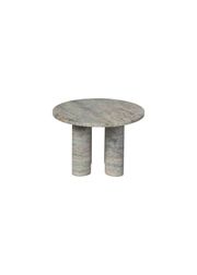 Round - Silver Travertine