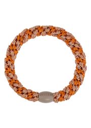 Orange rosewood glitter stripe