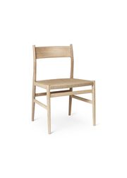 White Oiled Oak / Weaved Seat