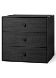 Black Stained Ash - 3 drawers