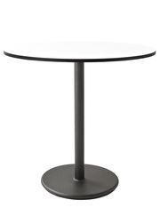 Tabletop: White HPL/Grey edge / Frame: Lava Grey aluminium