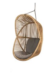 Seat: Cane-line Weave, Natural U 1 / Frame: Cane-line Soft Rope, Taupe / Cushion: Taupe, Cane-line AirTouch