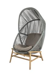 Seat: Dusty Green, Aluminium / Frame: Teak / Cushion: Taupe, Cane-line AirTouch