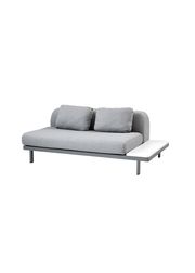 Sofa: Light Grey Cane-line AirTouch / Back: Light Grey Cane-line AirTouch / Side: White Cane-line HI-Core
