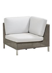 Sofa Corner Module w/White Cane-line Natté Cushion