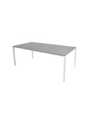 Frame: White Aluminium / Tabletop: Concrete Grey Ceramic