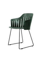 Frame: Indoor Steel, Black Sledge / Seat: Dark Green