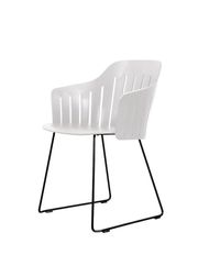 Frame: Indoor Steel, Black Sledge / Seat: White