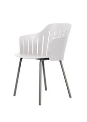 Frame: Indoor Steel, Taupe / Seat: White