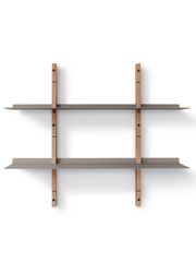 2 Stringers / 2 Shelves - Nature Oak / Grey