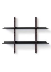 2 Stringers / 2 Shelves - Smoked Oak / Black
