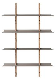 2 Stringers / 4 Shelves - Nature Oak / Grey