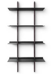 2 Stringers / 4 Shelves - Smoked Oak / Black