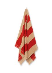 Light Camel / Red / Bath Towel