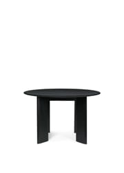 Bevel Table - Round Ø117 - Black Oiled Beech