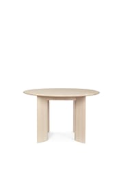 Bevel Table - Round Ø117 - White Oiled Beech