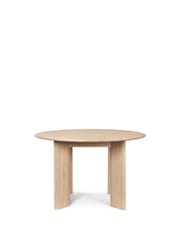 Bevel Table - Round Ø117 - White Oiled Oak