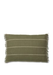 Calm Cushion Cover - Rect. - Olive/Off-white