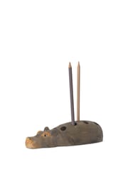 Hippo Pencil Holder - Hand-carved